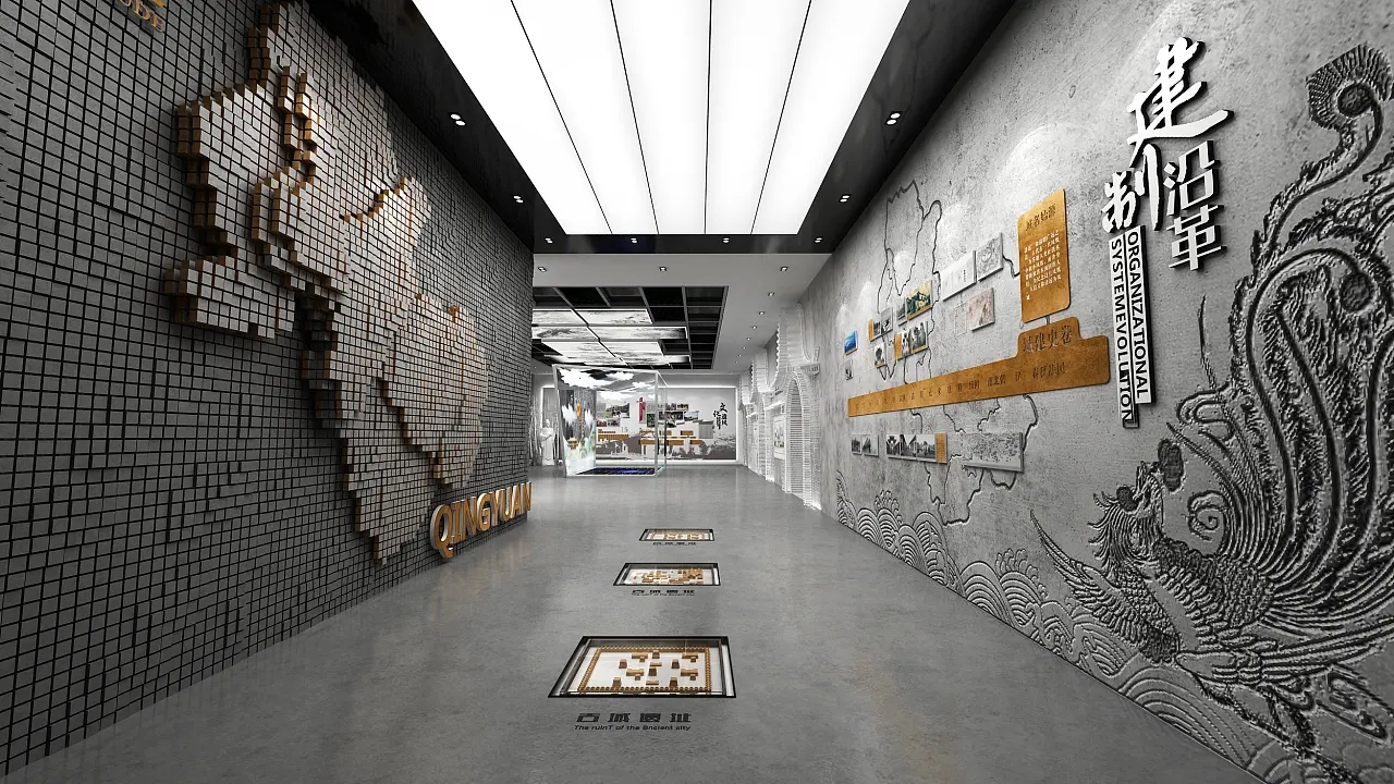 展廳設(shè)計(jì) ，展廳 ，鑫時(shí)空